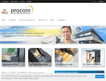 Tablet Screenshot of procoin.de